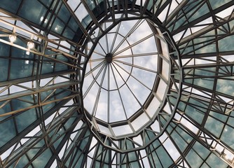 ceiling of modern building