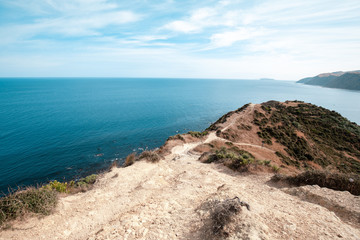 Woman hiking in New Zealand Wellington