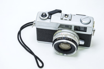 old camera isolated on white background