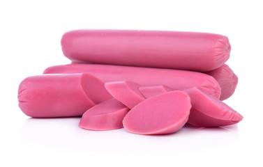 Sausages isolated on a white background