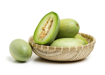 muskmelon on a white background 