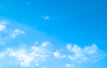 Naklejka na ściany i meble blue sky with beautiful natural white clouds