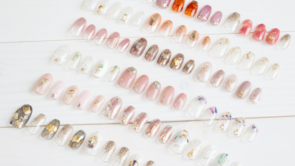 ネイルチップ/ジェルネイル/nail tip sample