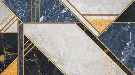abstract art decor background minimalist geometric pattern modern mosaic inlay texture of marble