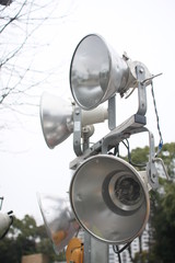 Daytime construction site floodlight