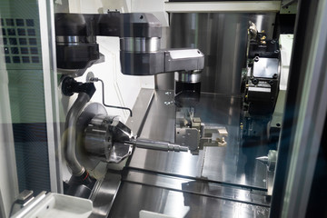 machining automotive part by cnc turning machine