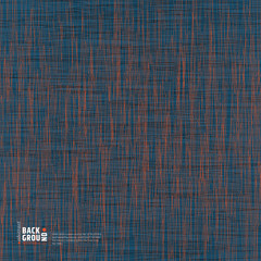 Dark blue Background with threads, natural linen. Vector