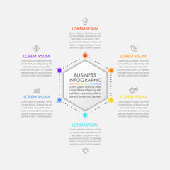 Business circle. timeline infographic icons designed for abstract background template milestone element modern diagram process technology digital marketing data presentation chart Vector