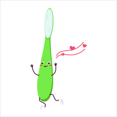 Cute cartoon character toothbrush.