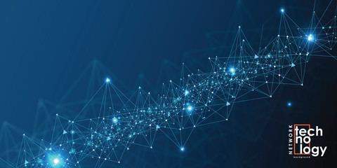 Internet connection, abstract sense of science and technology graphic design. Vector illustration