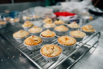 Tart on a plate