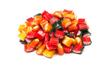 Citrus colorful candies. Jelly sweets,