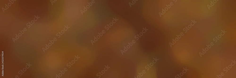 Fototapete unfocused horizontal header background bokeh graphic with chocolate and brown colors and space for t