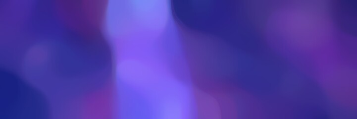 unfocused horizontal header background bokeh graphic with dark slate blue, medium slate blue and slate blue colors and space for text or image
