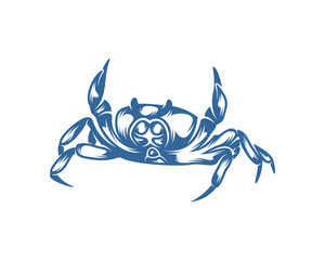 Crab logo vector design template, Silhouette Crab logo, Illustration
