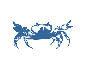 Fototapeta premium Crab logo vector design template, Silhouette Crab logo, Illustration