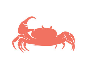 Crab logo vector design template, Silhouette Crab logo, Illustration