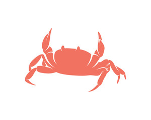 Crab logo vector design template, Silhouette Crab logo, Illustration