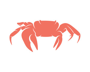 Crab logo vector design template, Silhouette Crab logo, Illustration