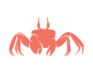 Crab logo vector design template, Silhouette Crab logo, Illustration