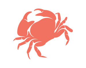 Crab logo vector design template, Silhouette Crab logo, Illustration