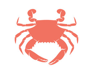 Crab logo vector design template, Silhouette Crab logo, Illustration