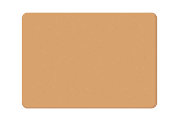 Cork board isolated on a white background. Vector illustration.