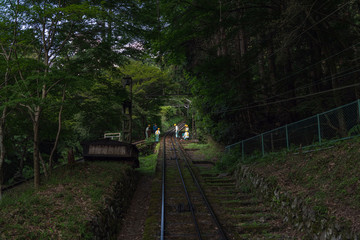 線路のメンテナンス作業風景