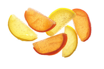 Naklejka na ściany i meble Marmalade in the form of citrus fruits slices