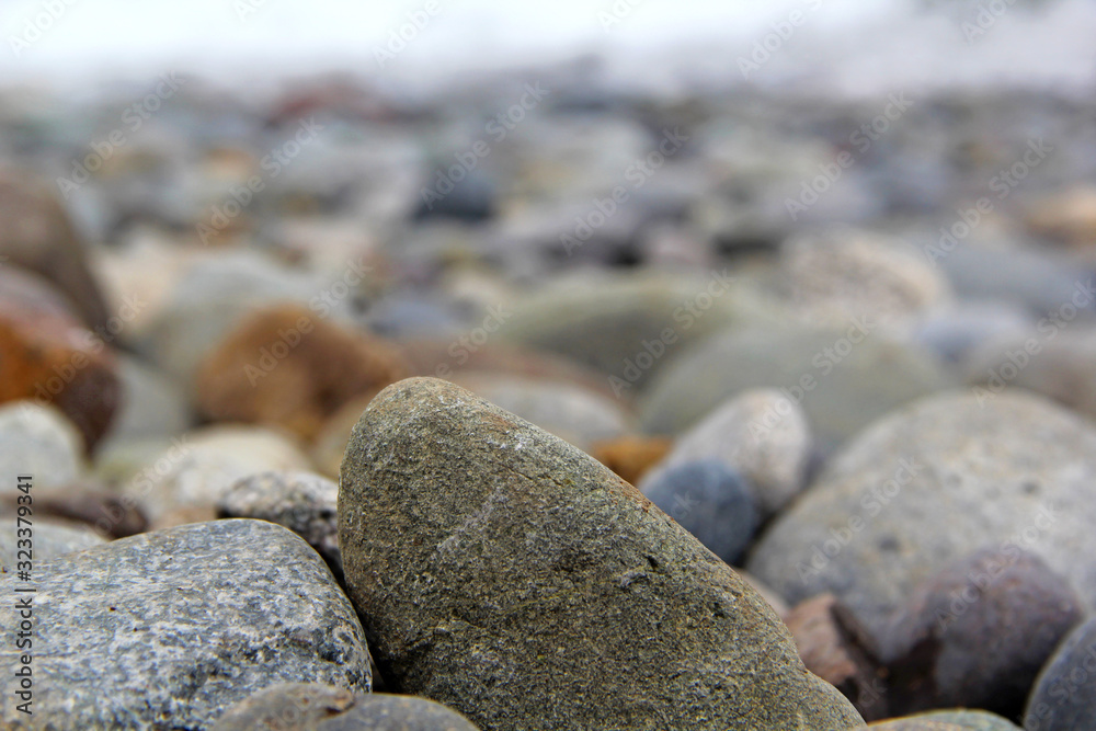 Wall mural stones