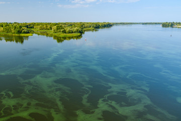 View on the river Dnieper on summer