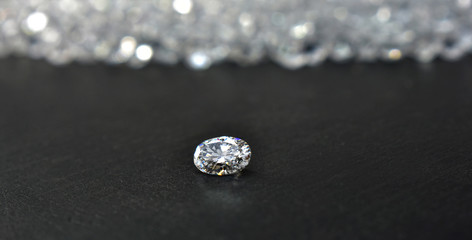 A genuine diamond is a diamond that has been cut and clean. Rare and expensive to make.