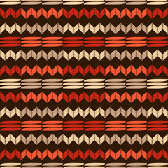 Embroidery. Ethnic boho ornament. Seamless pattern. Tribal motif. Vector illustration for web design or print.