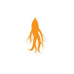 Obraz premium Ginseng vector icon