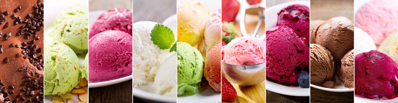 collage of assorted ice cream