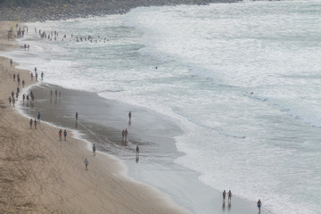 Incredible scenery of the beach of the Basque country. Northern spain