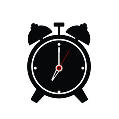 Clock icon, isolated. Flat design.