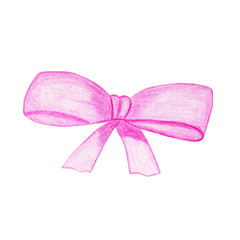 Watercolor red bow.Hand Drawn watercolor illustration.Isolated on a white background.