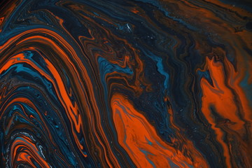 Lush lava color marble texture background. Beautiful abstract background. Contemporary art. Marbleized effect. Acrylic painting- can be used as a trendy background for posters, cards, invitations.