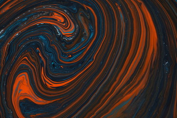 Lush lava color marble texture background. Beautiful abstract background. Contemporary art. Marbleized effect. Acrylic painting- can be used as a trendy background for posters, cards, invitations.