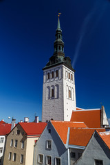 Street in the old town of Tallinn, Estonia