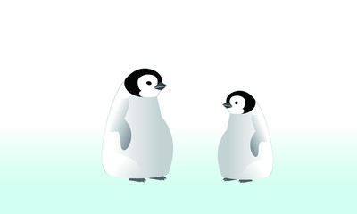 皇帝ペンギンの兄弟（子供）