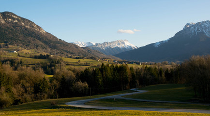 Französischen Alpen in Haute Savoie nahe Annecy