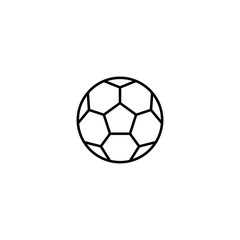 Soccer ball icon. Football bal symbol for your web site design, logo, app, UI. Vector illustration, EPS10.