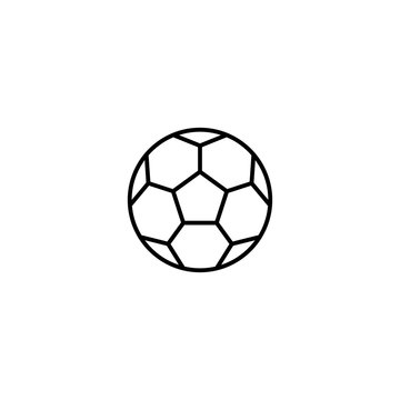 Soccer ball icon. Football bal symbol for your web site design, logo, app, UI. Vector illustration, EPS10.