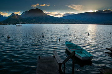 Obraz premium Lac d'Annecy in Haute Savoie bei Talloires