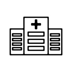 Fototapeta premium hospital icon vector