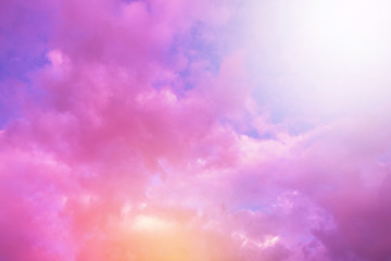 Fototapeta na wymiar Pink sky background of colorful.