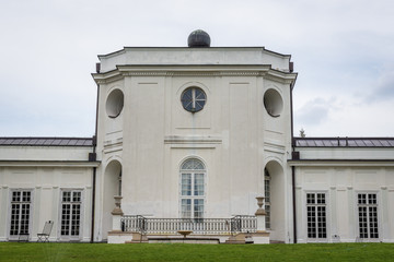 Jablonna Palace in large park area in Jablonna village near Warsaw city, Poland