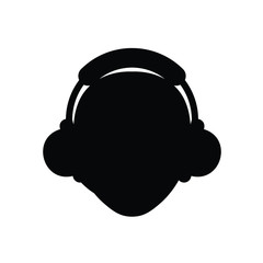 Customer Service and Headset icon isolated on white background